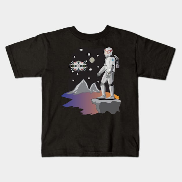 The astronaut Kids T-Shirt by mypointink